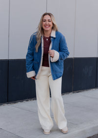 The Allison Teddy Denim Jacket
