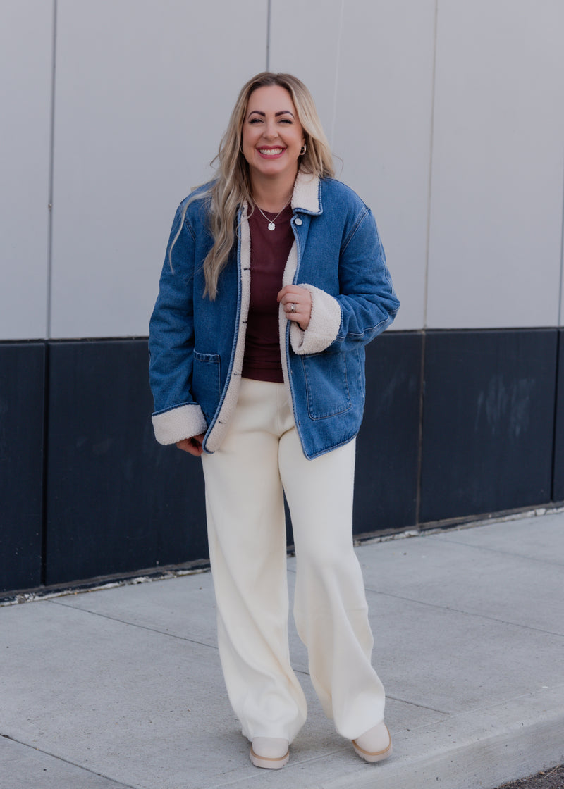 The Allison Teddy Denim Jacket