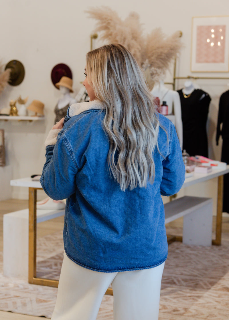 The Allison Teddy Denim Jacket