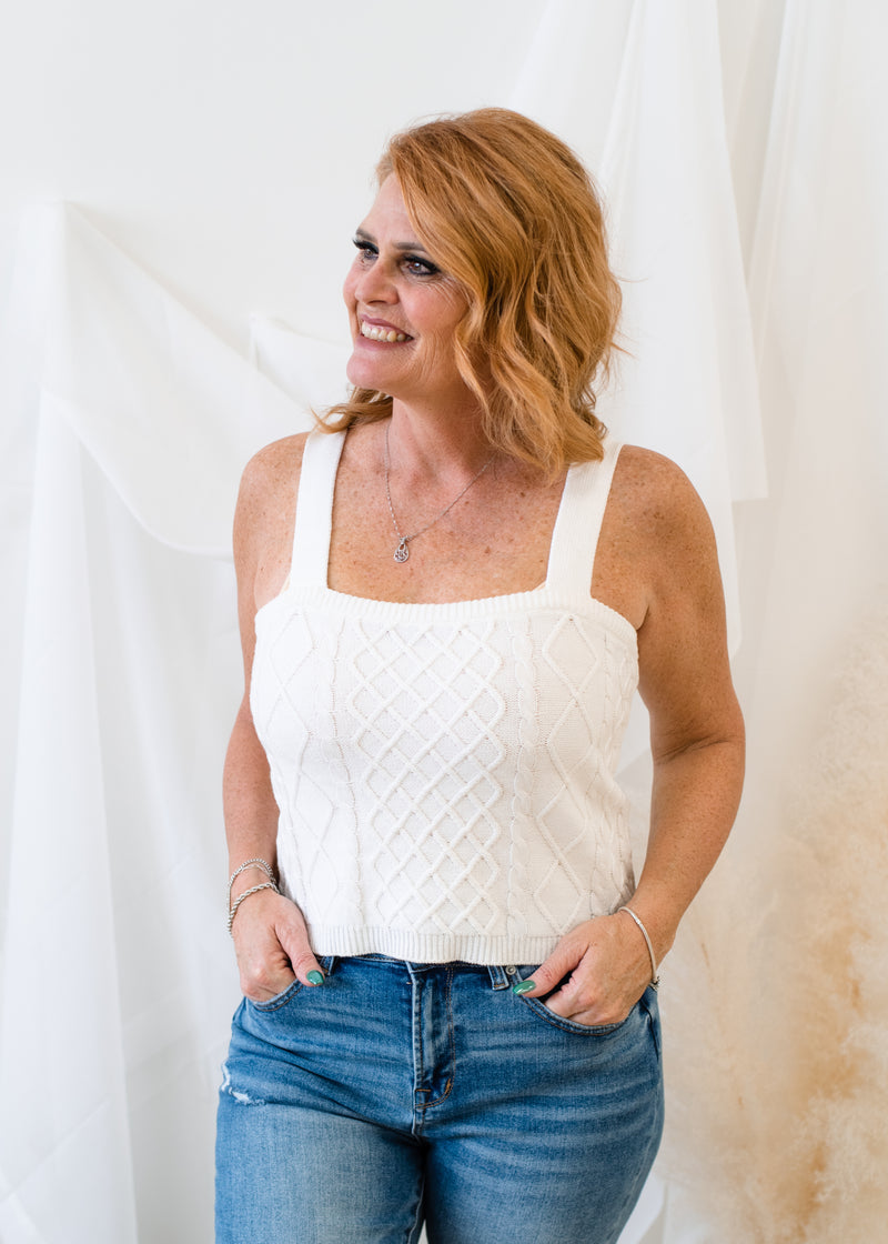 The Madelyn Cabled Sweater Cami