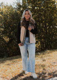 The Brit Quilted Sherpa Vest