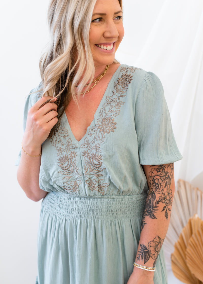 The Bishop Embroidery Dress