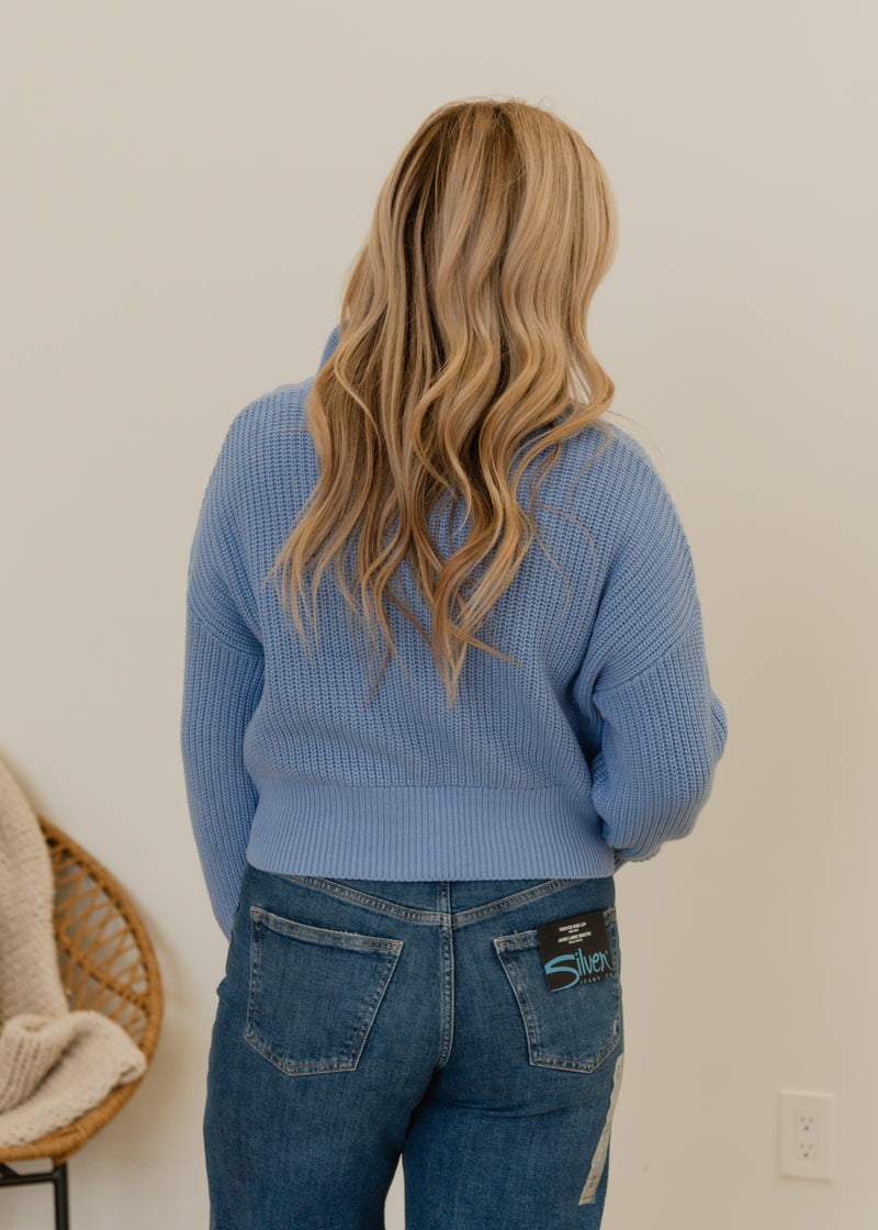 The Doritta Cable Zip Pullover