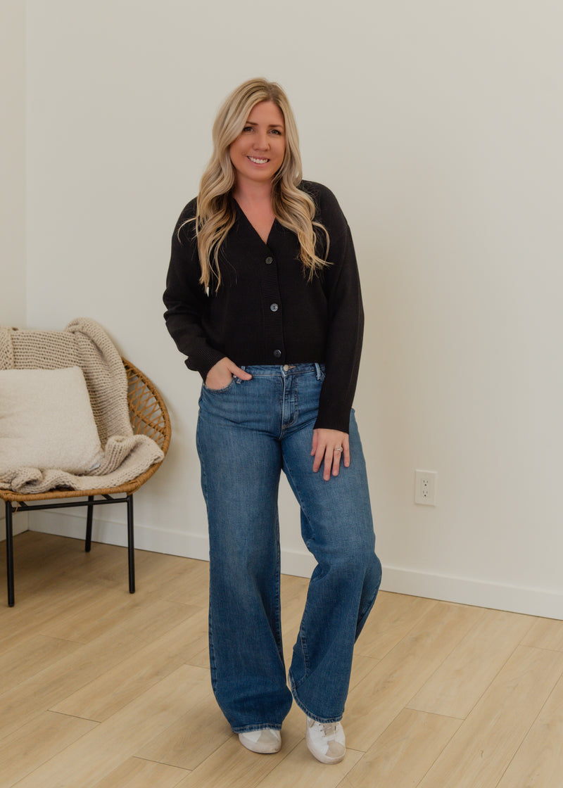 Gold Art V-Neck Cardigan