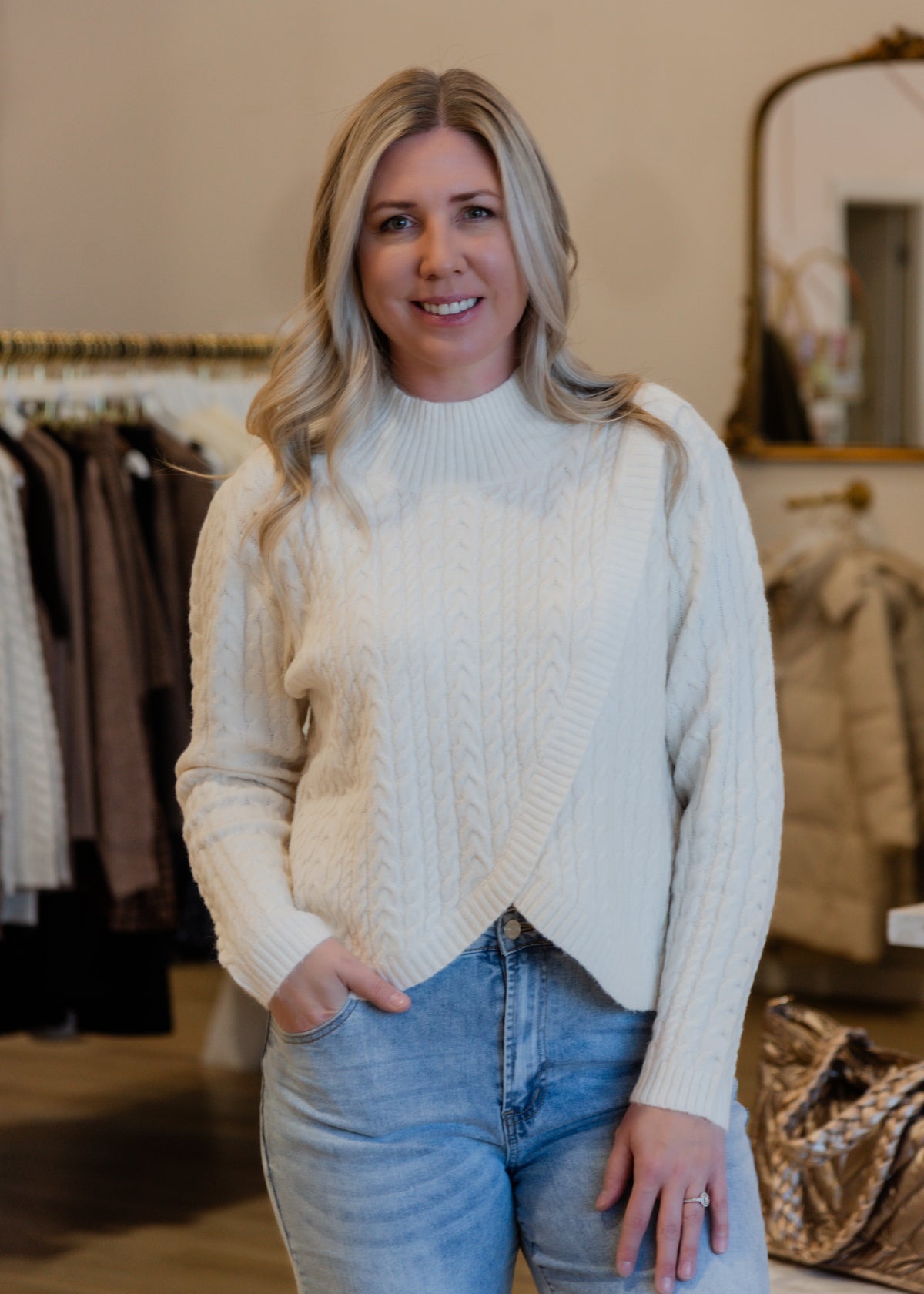 The Christie Cross Sweater