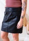 The Sandy Leather Skirt
