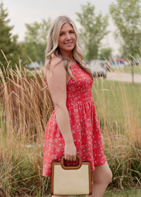 The Firecracker Shirred Mini Dress