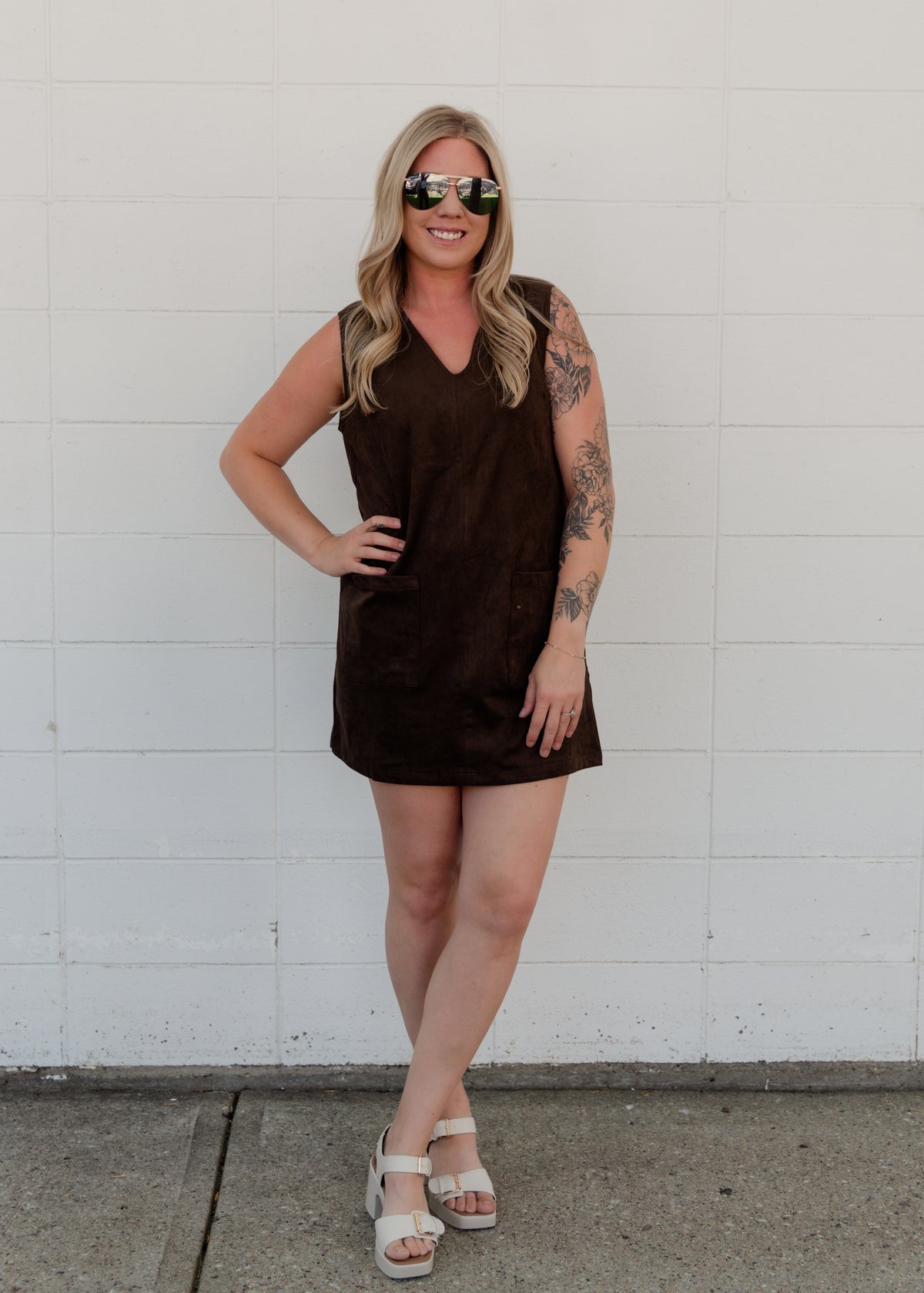 The Scottie Suede Dress