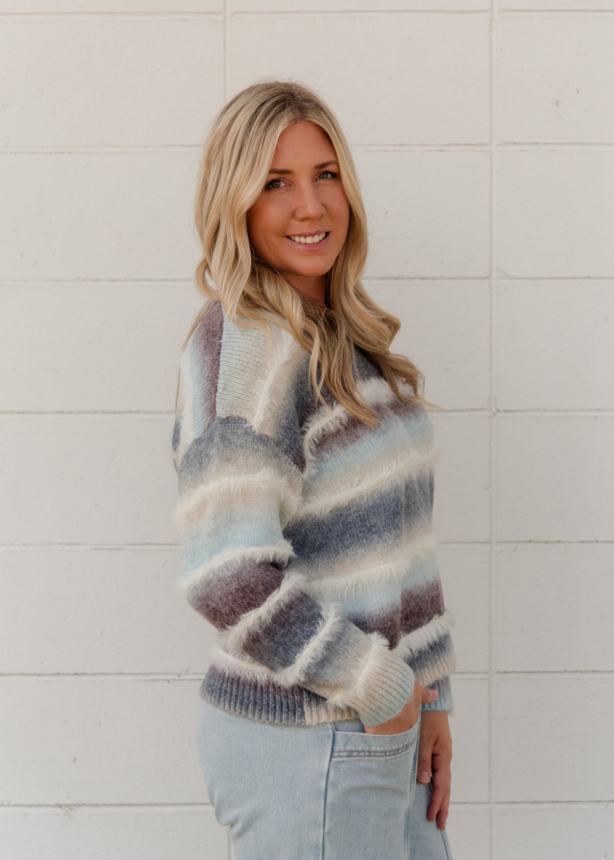The Violet Fuzzy Sweater