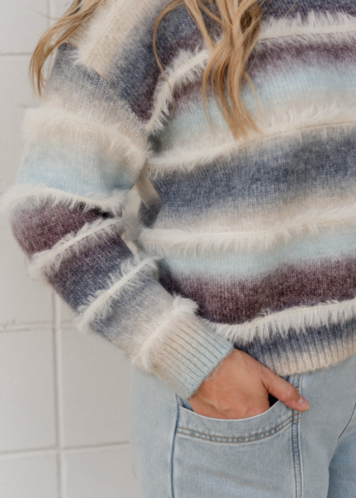 The Violet Fuzzy Sweater