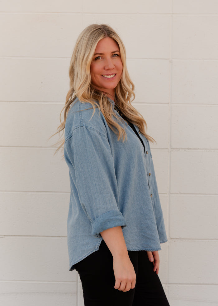 The Perfect Twill Button Up