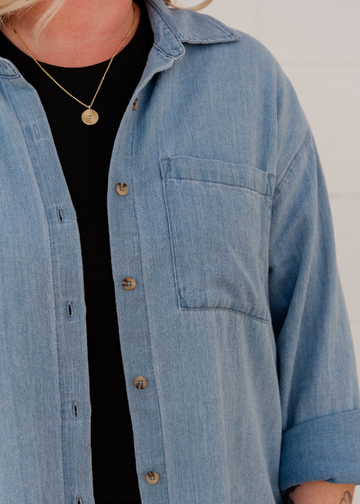The Perfect Twill Button Up