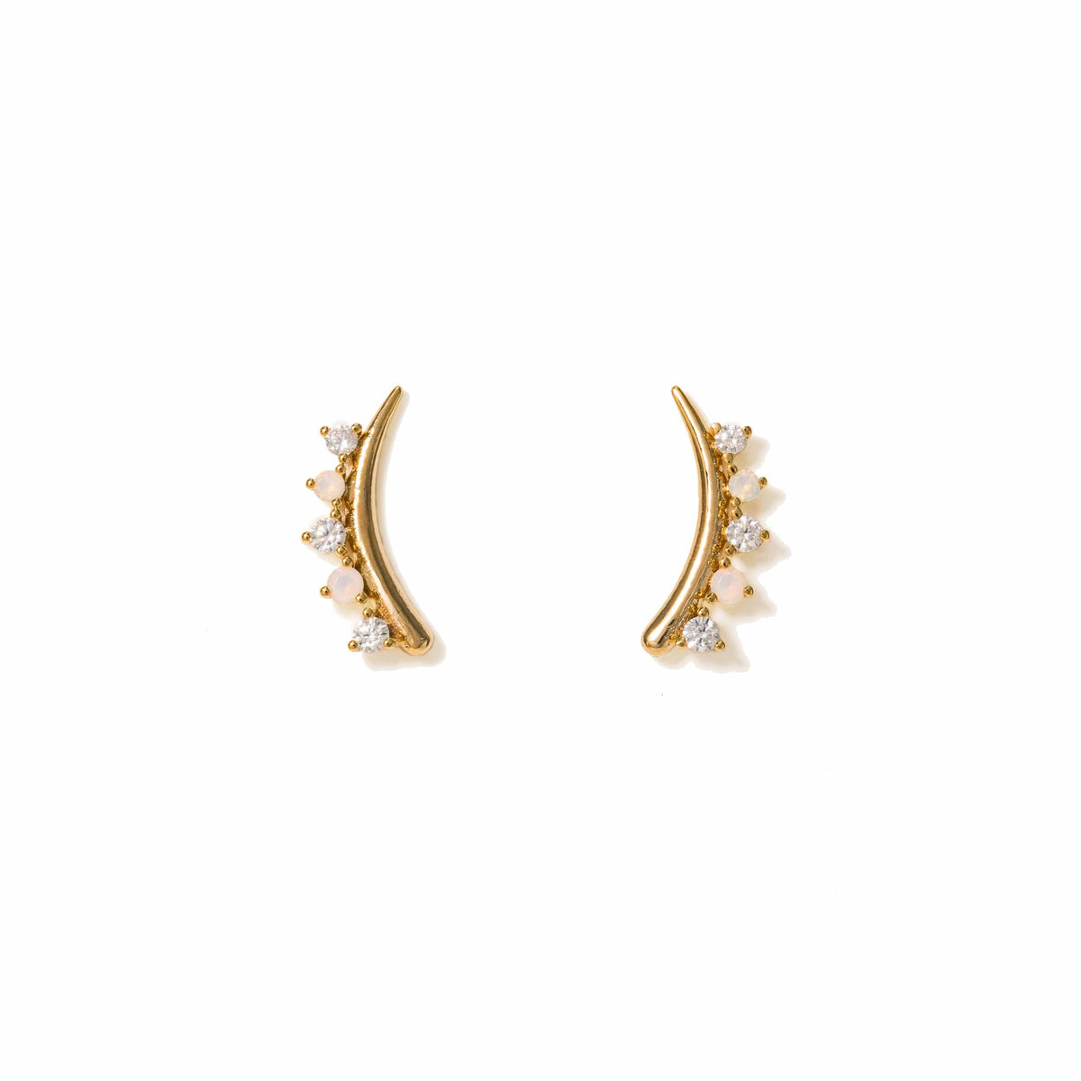 The Dewdrop Climber Earrings