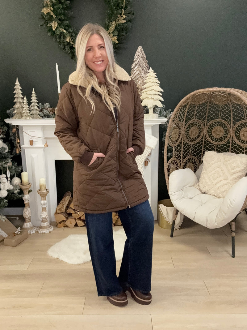 The Sydney Reversible Sherpa Coat