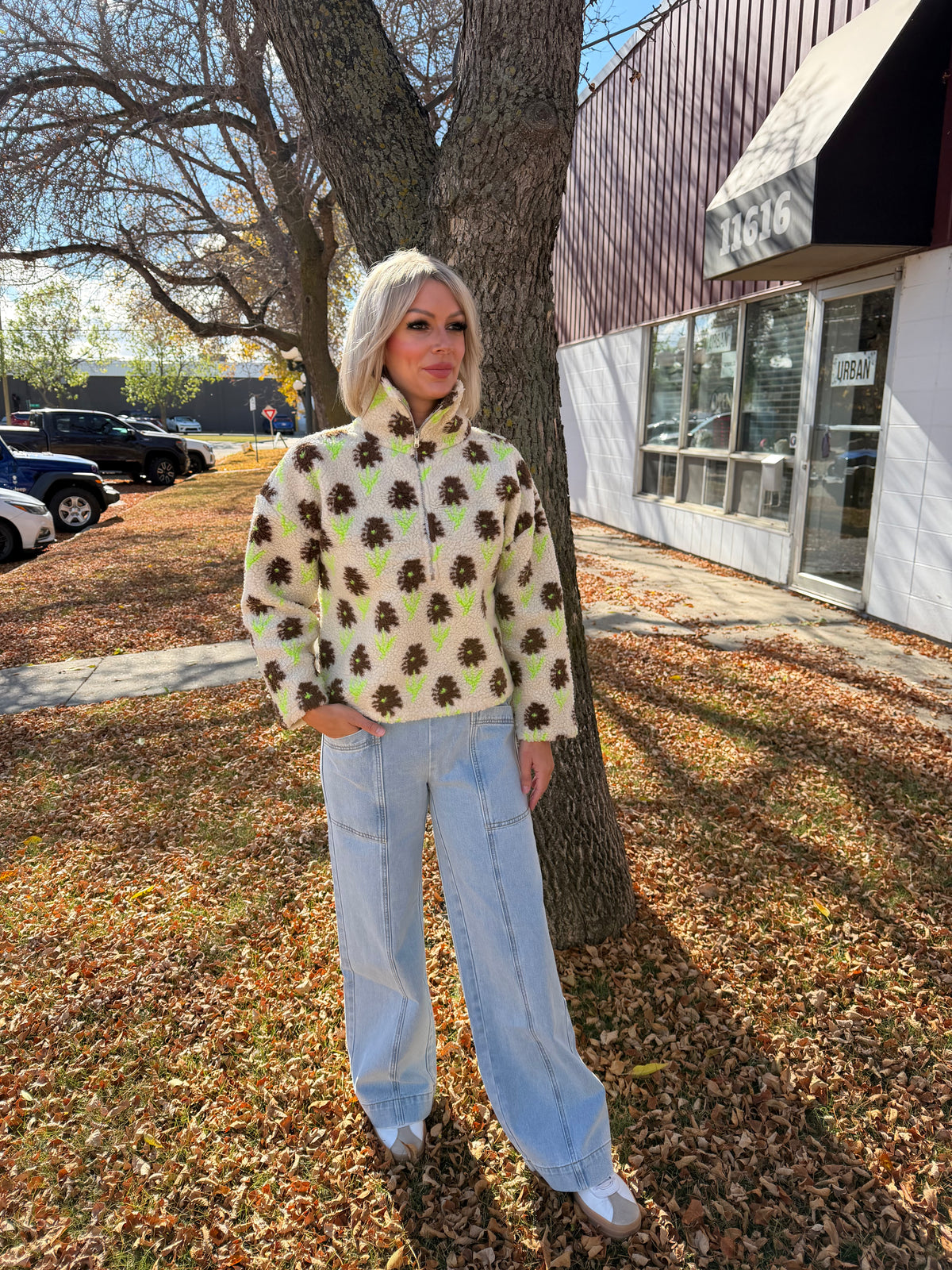 The Blossom 1/4 Zip Sweater