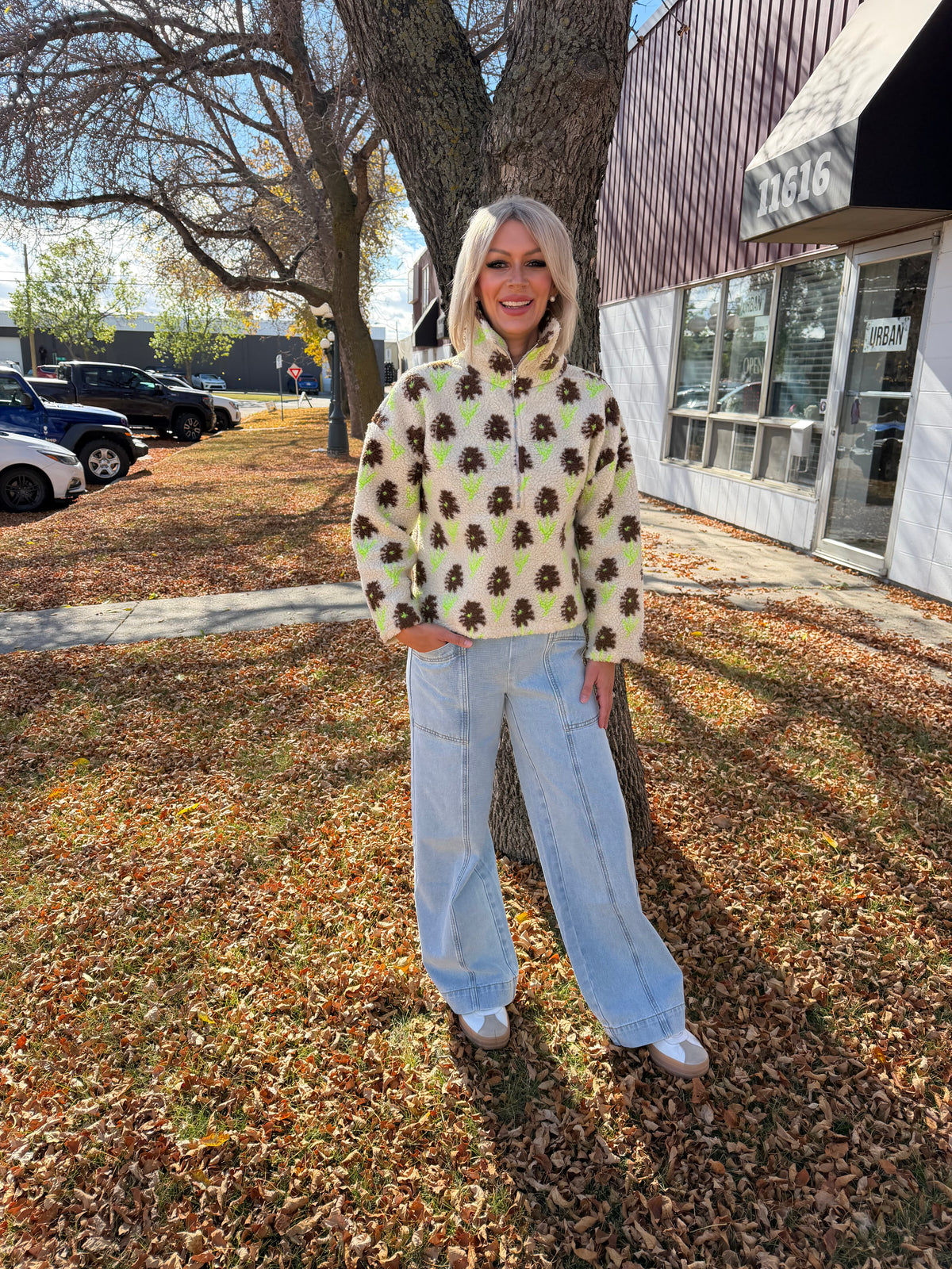 The Blossom 1/4 Zip Sweater