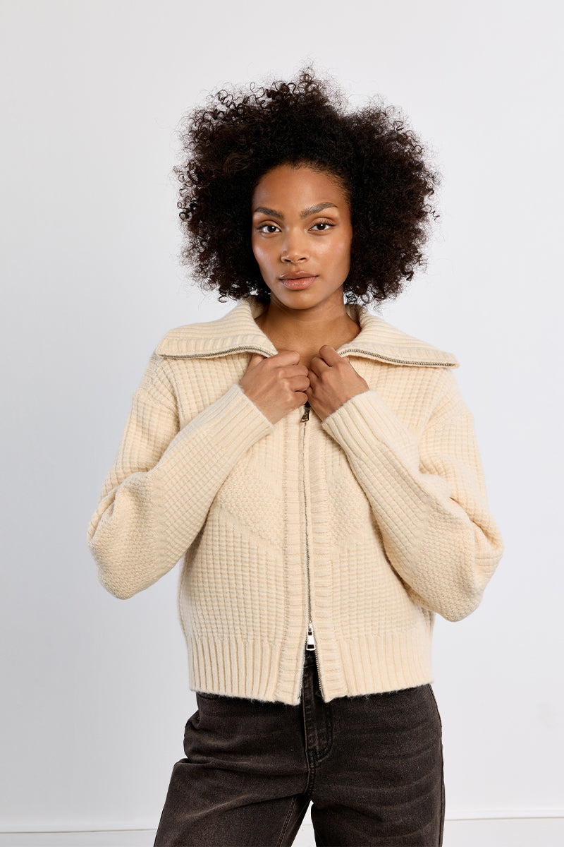 The Emmie Zip Cardigan