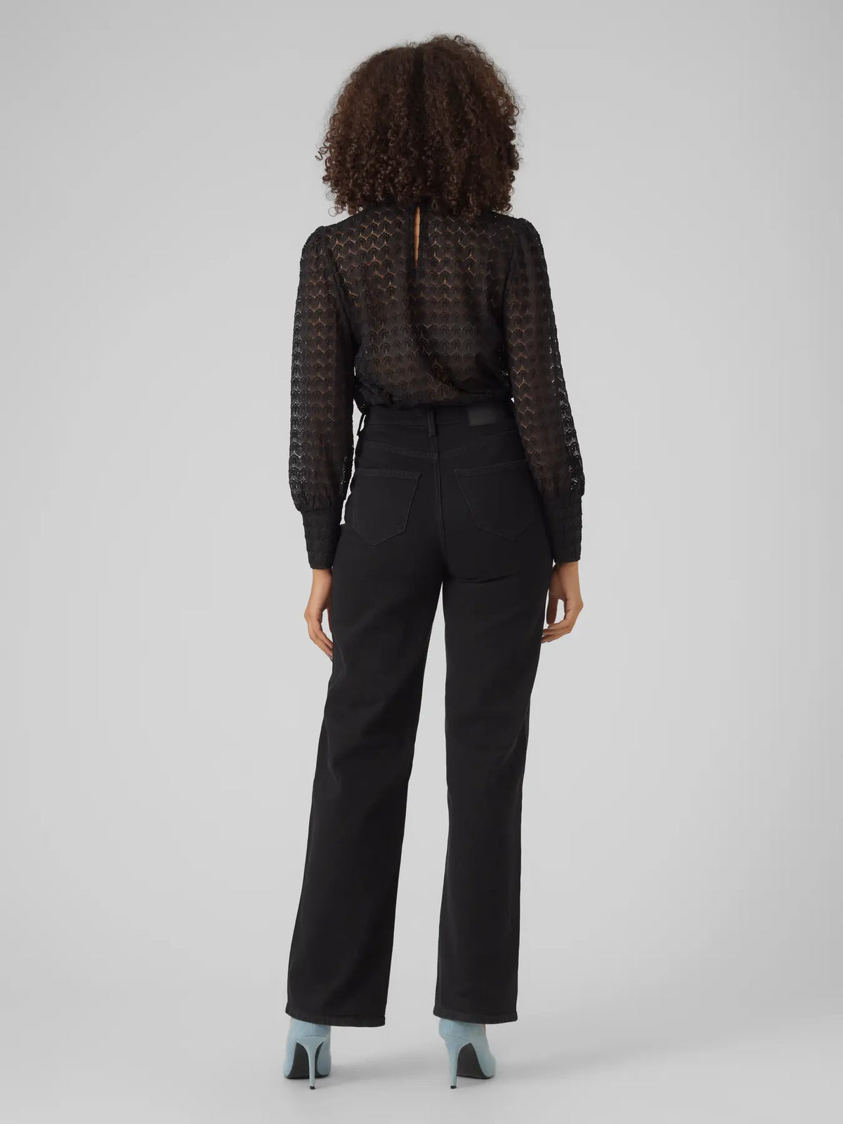 The Becca High Neck Lace Blouse