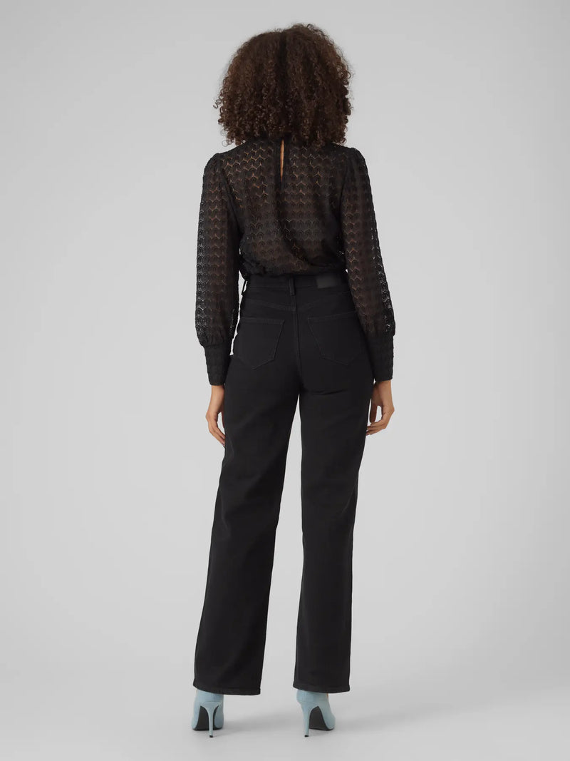 The Becca High Neck Lace Blouse