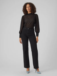 The Becca High Neck Lace Blouse