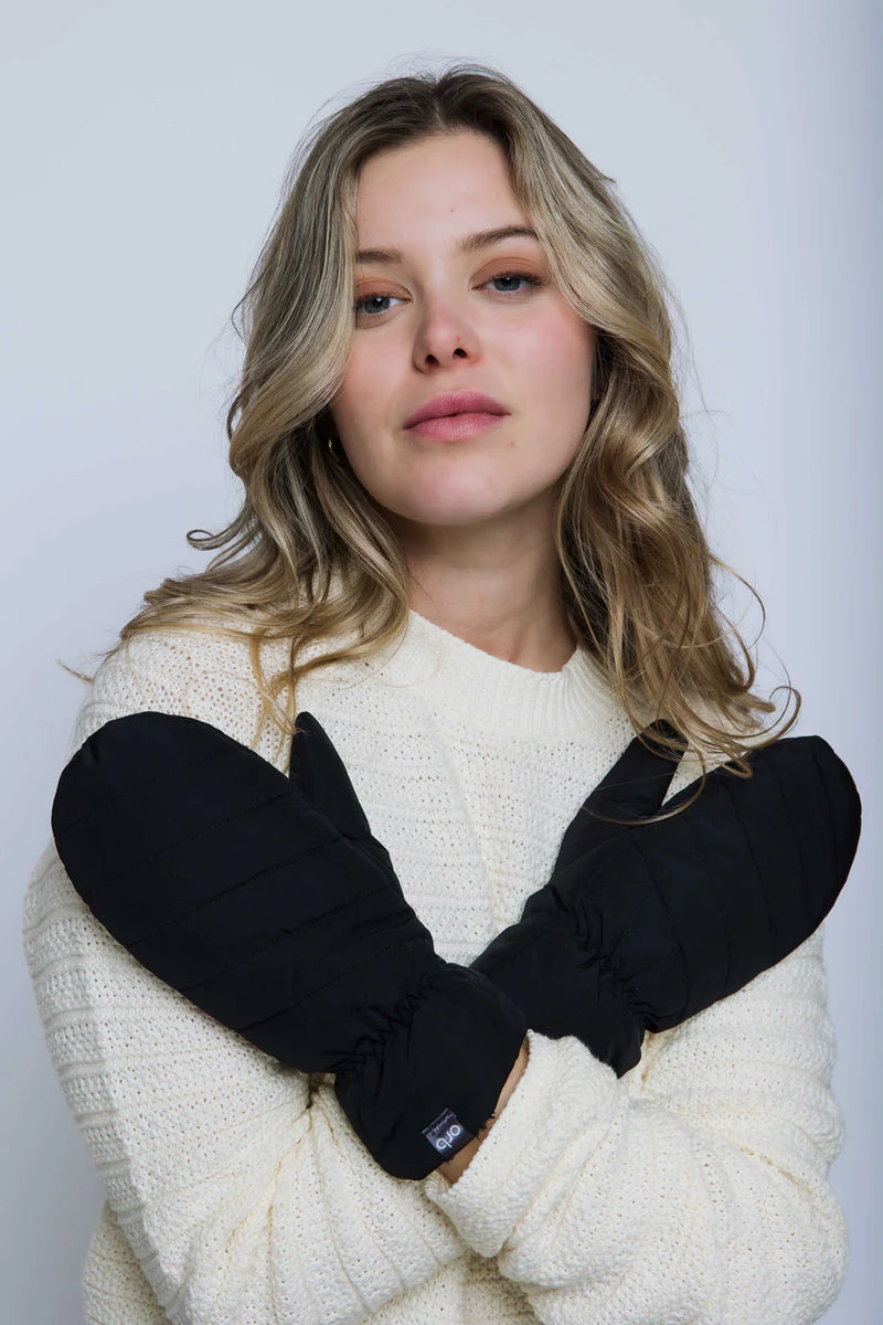 Let It Snow Puffer Mitts