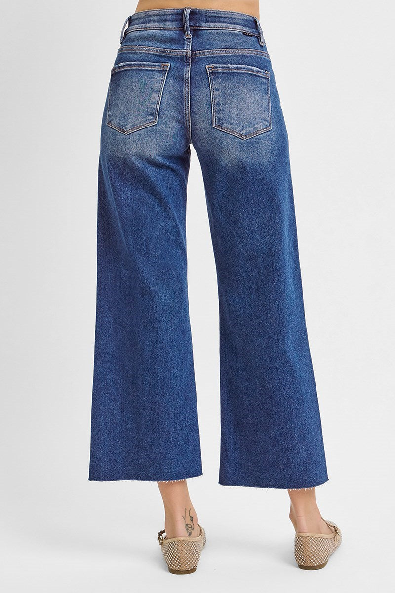 The Kinley Wide Leg Crop Jeans