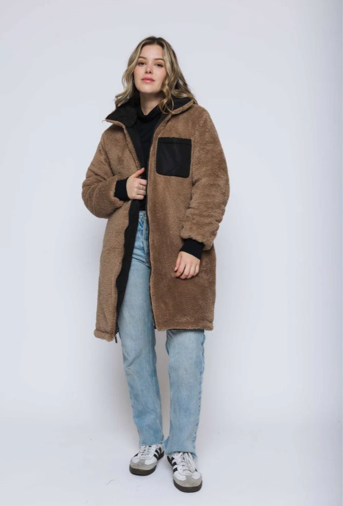 The Sydney Reversible Sherpa Coat