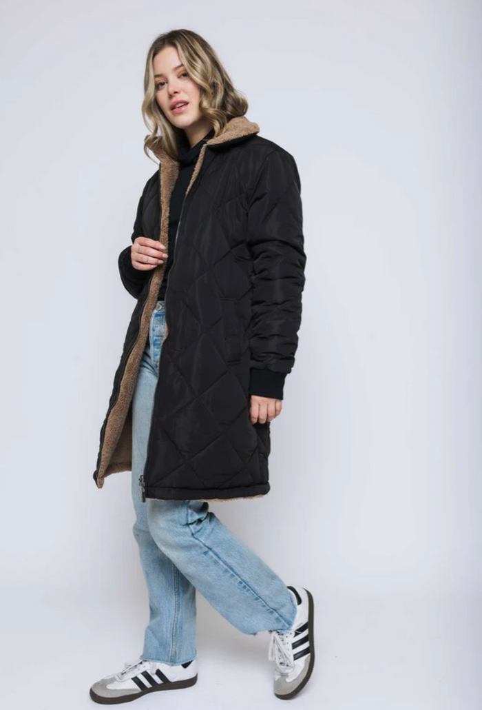 The Sydney Reversible Sherpa Coat