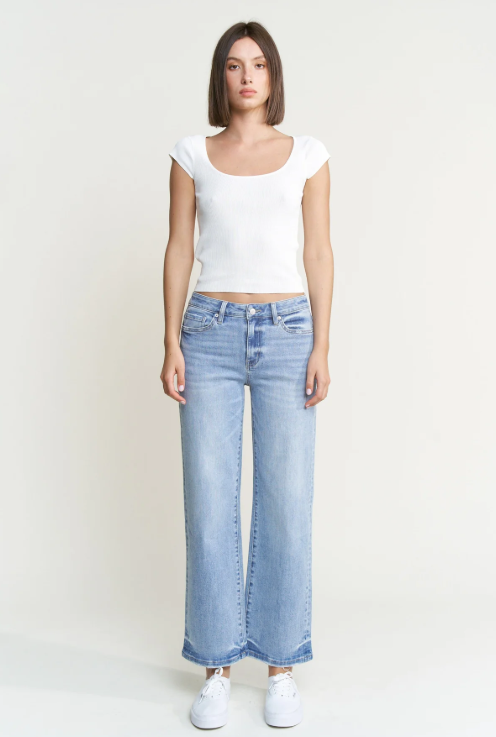 The Kolby Mid Rise Straight Denim
