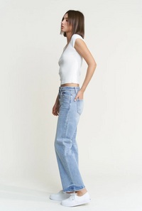 The Kolby Mid Rise Straight Denim