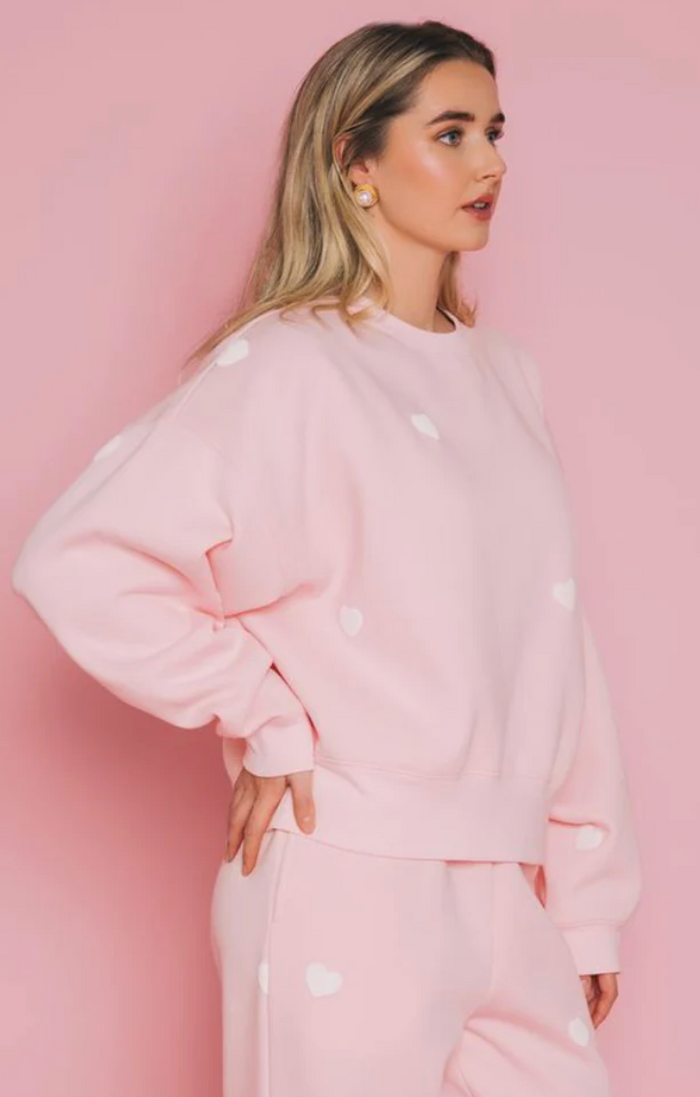 The All Over Heart Crewneck