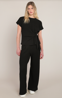 The Teagan Textured Wide Leg Pant