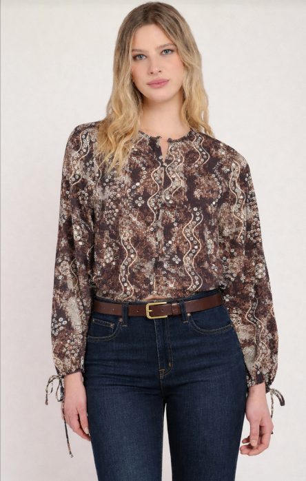 The Selena Print Blouse