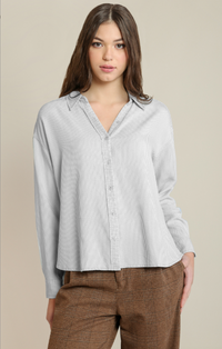 The Rachel Button Front Top