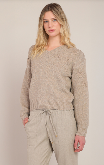 The Rosalie Flower Sweater