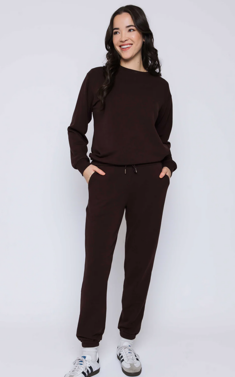 The Jenna Luxe Fleece Crew Neck