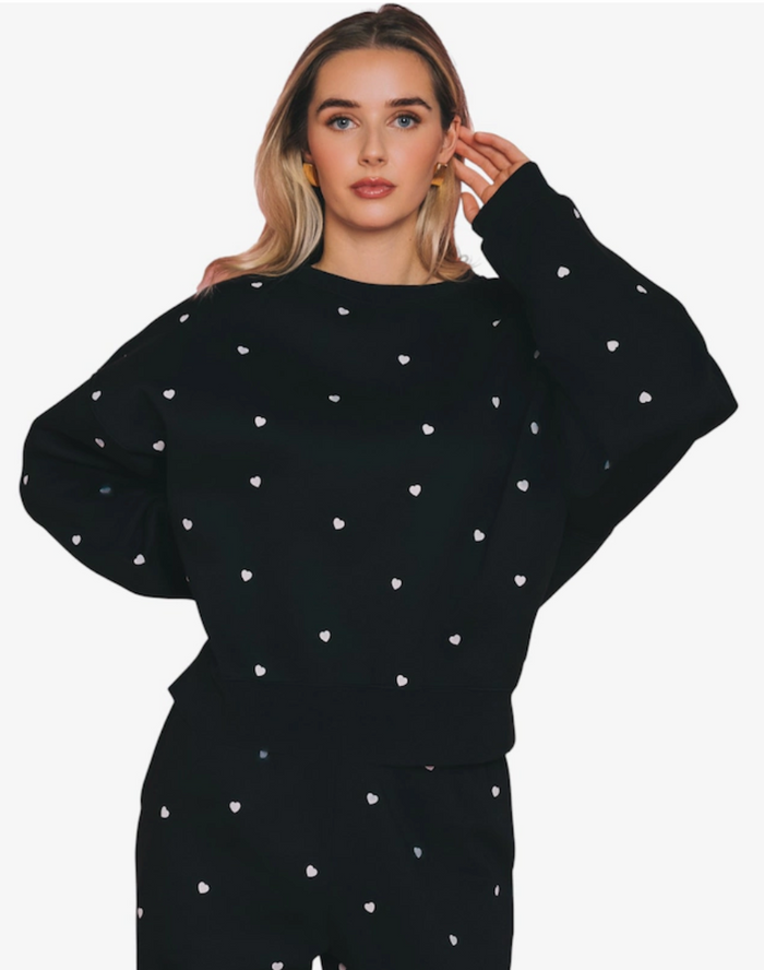 The All Over Heart Crewneck