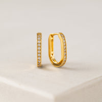 The Solana Paperclip Hoop Earrings