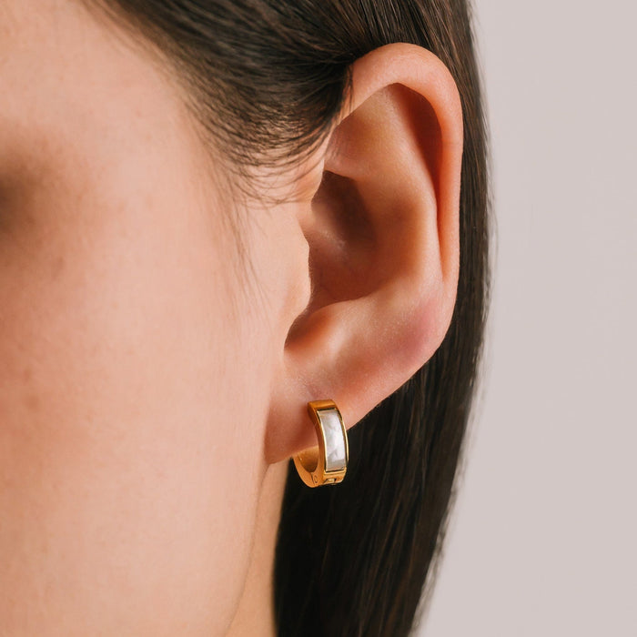 The Tofino Huggie Hoop Earrings (Waterproof)
