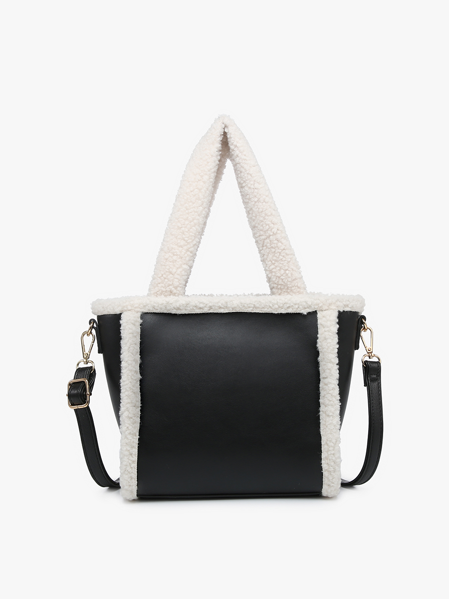 The Helsinki Sherpa Trim Satchel/Crossbody