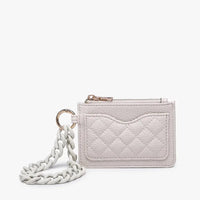 The Rhodes Quilted Wallet w/ Chain Bangle