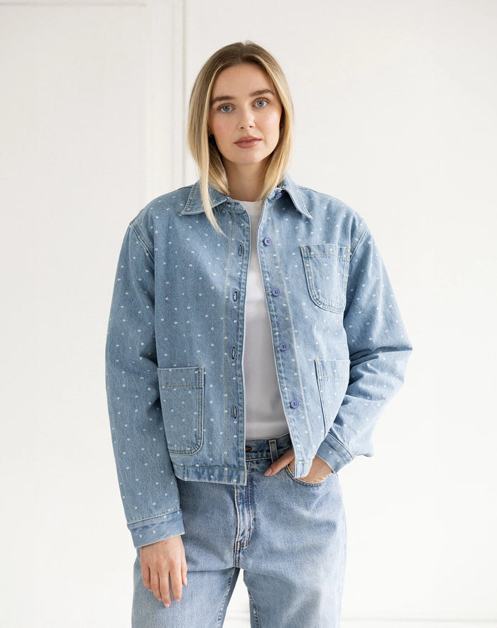 The Floral Denim Jacket