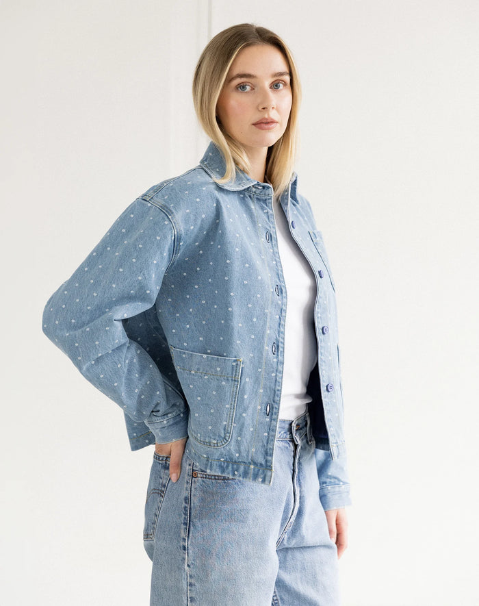 The Floral Denim Jacket