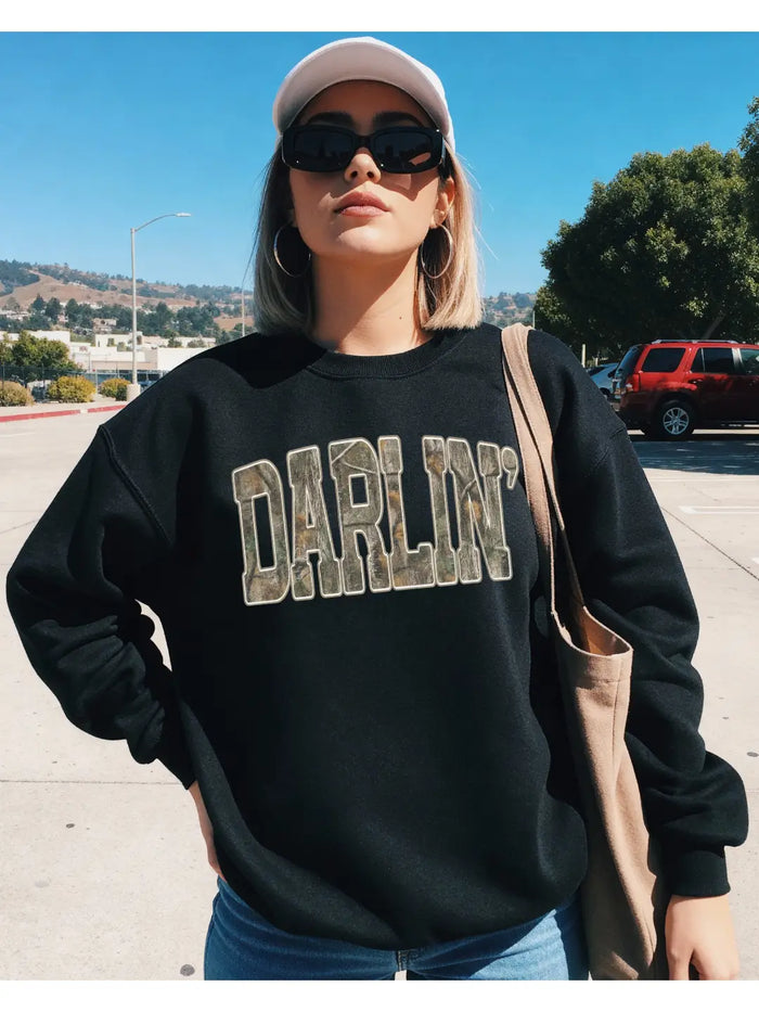 The Darlin Camo Classic Crew