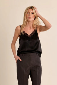 The Ava Lace Satin Cami