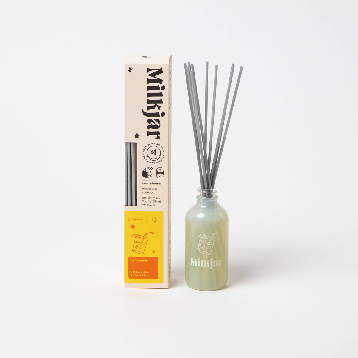 The Lemonade Diffuser - Coconut, Lime, Verbena & Pine