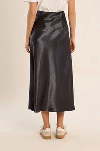 The Quinn Satin Midi Skirt