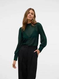 The Becca High Neck Lace Blouse