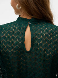 The Becca High Neck Lace Blouse