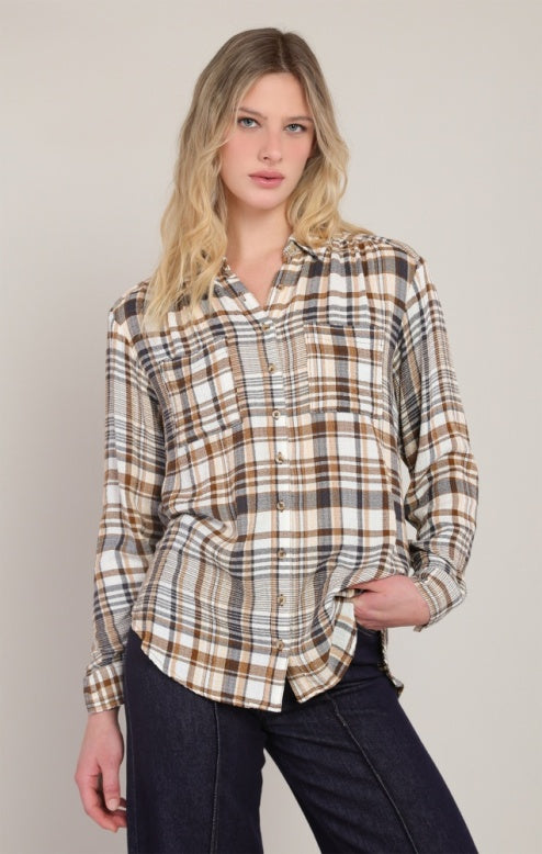 The Piper Plaid Button Up